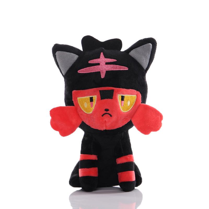 Cute Litten Plush Toy Anime Stuffed Doll Kawaii Cartoon Figure Kids Birthday Christmas Gift Room Decor