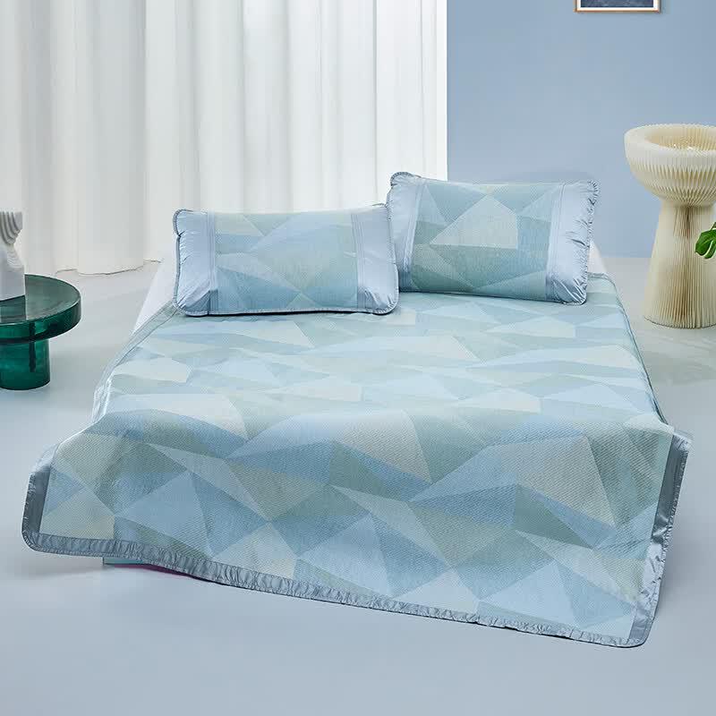 Luolai Light and Shadow Dream Ice Silk Mat Set