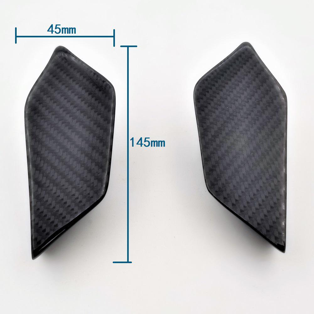 Universal Carbon Fiber Winglets & Air Deflectors for Yamaha, Honda, Kawasaki Motorcycles