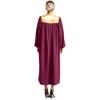 Unisex Choir Robe Halloween Costume V Neck Long Sleeve Color Block Zipper Gown Theme Party Wear