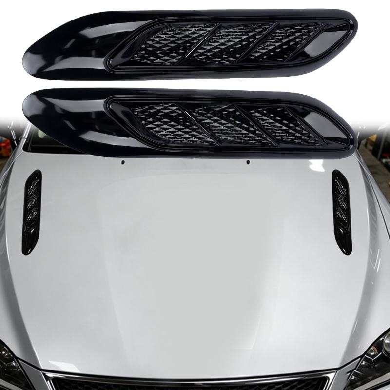 Upgrades s Auto Zijpaneel Luchtinlaten Roosters met Corrosiebestendige TPU Constructie Auto Buitenkant Accessoire voor Eenvoudige Doe-het-zelf Upgrades