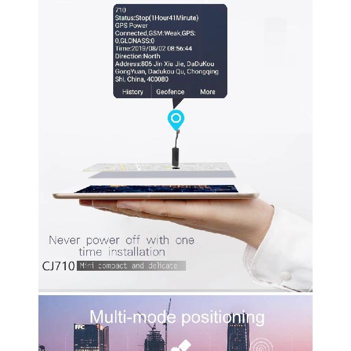Car Motorcycle GPS Tracker Triple modules Over speed alarm High voltage protection Remote cut off Anti-theft  Vibration alert