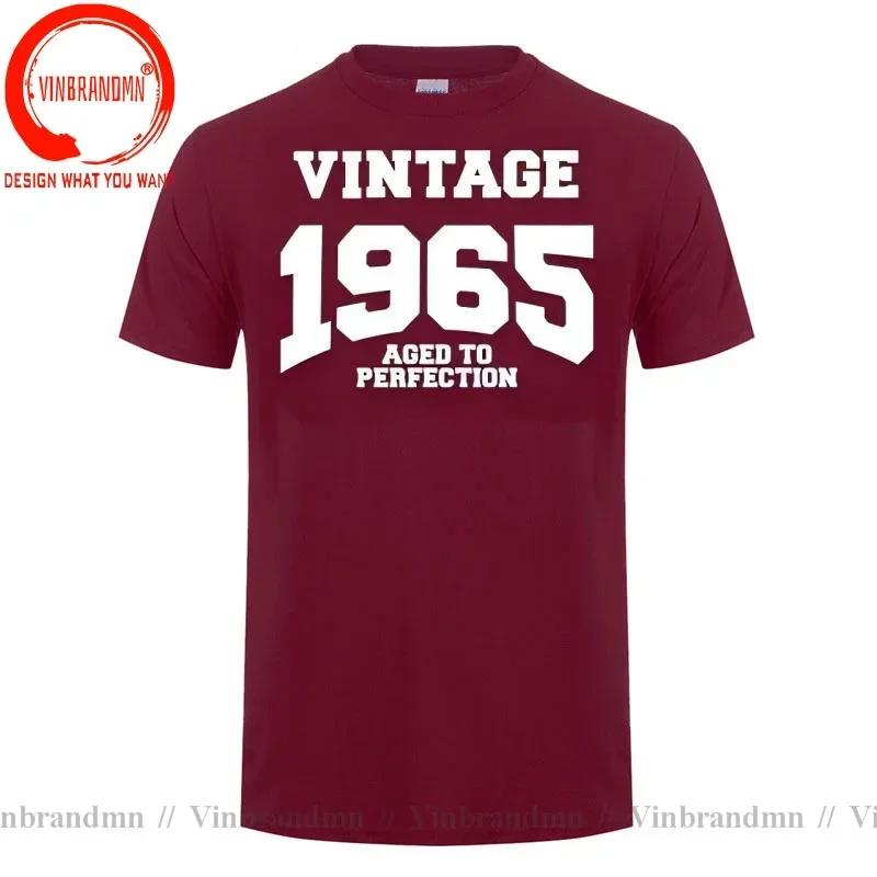 Summer Style New T Shirt Unisex Made In 1965 Vintage Tshirt Born 1965 Birthday Aged To Perfection Gift Tops Funny Casual Tee Shirt