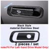 Black Car Glass Switch / Door Handle Bowl / Glove Box / Air AC Outlet Accessories Cover Trim For Cadillac CT5 CT5-V  - 2024