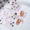 3D Tier Nagelaufkleber Selbstklebend Niedliche Katzenpfote Press-On Nägel Jelly Gel Relief Aufkleber für DIY Nägel Falsche Nägel Dekor für Mädchen