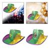 Sequin Cowboy Hat for Women Men Decoration Photo Props Novelty Funny Mardi Gras Hat for Rave Nightclub Cosplay Celebration Party