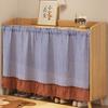 Reusable Polyester Shelf Curtain Easy Setups Sturdy Fabric for Home Decoration Space Management
