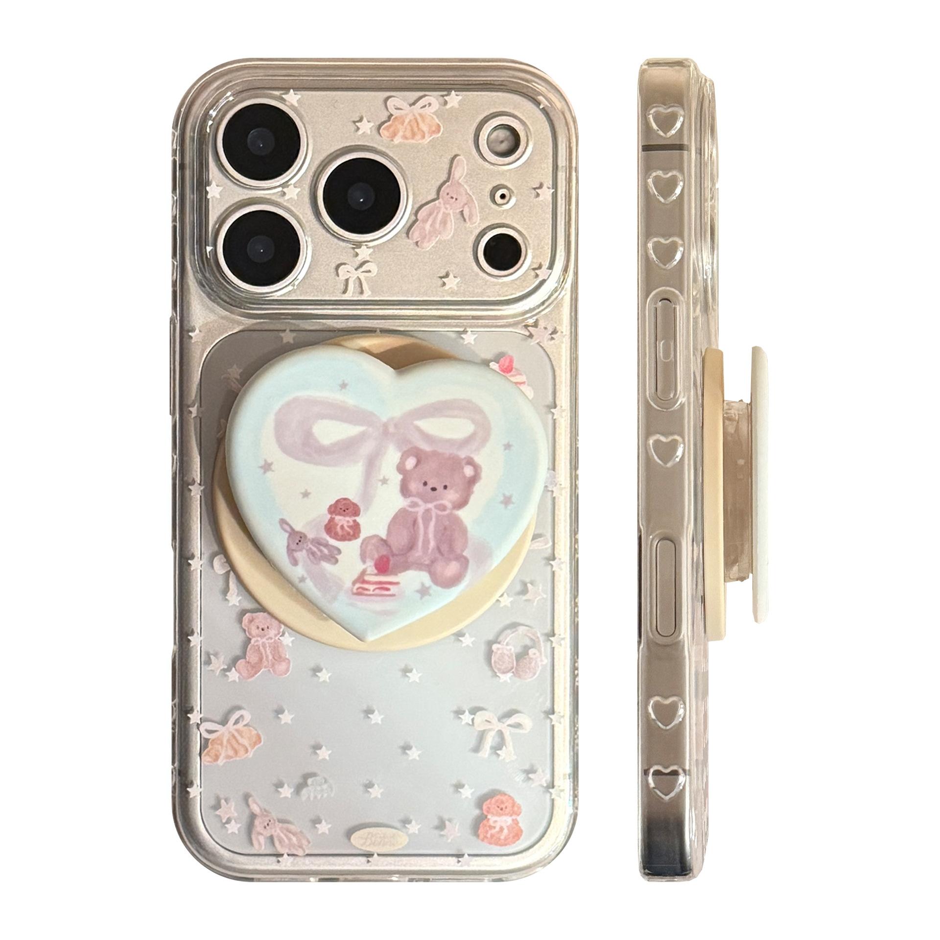 

Милый плюшевый мишка Магнитный чехол для телефона для iPhone 16, iPhone 17 и iPhone 17 Pro Max iPhone 11