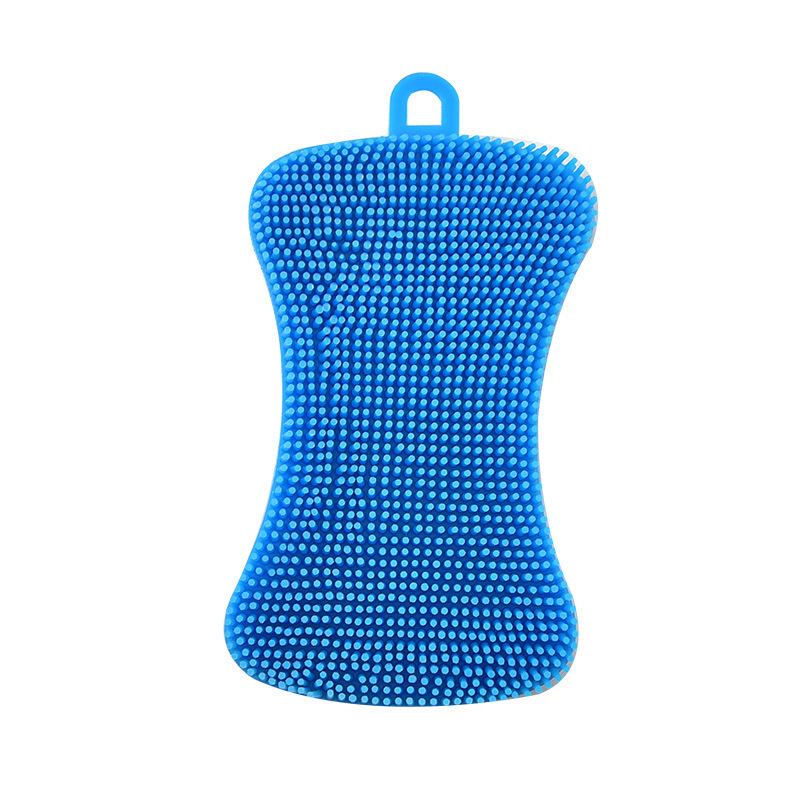 Multicolor Silicone Dishwashing Brush for Stain Removal – Durable Kitchen Cleaning Tool