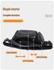 Genuine Leather Men's Multi-Layer Waist, Chest, Shoulder, and Crossbody Cycling Bag