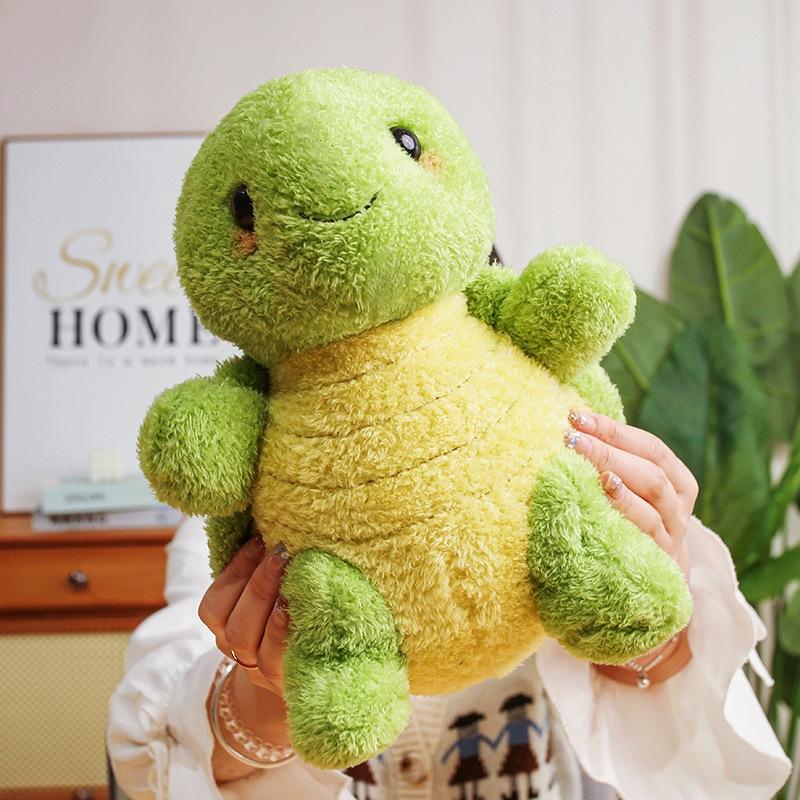 Hairy Green Little Turtle Doll Cute Cream Turtle King Eight Doll Sea Animal Toy
