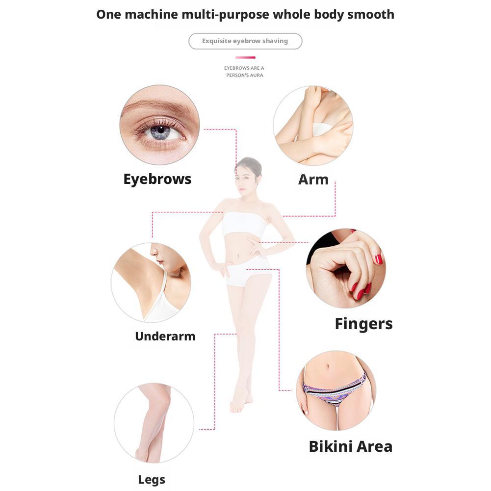 Multifunction Shaver Electric Eyebrow Trimmer Makeup Painless Epilator Mini Razor Portable Facial Hair Removal For Body Face