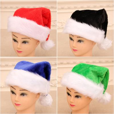 Plush Adult Christmas Hat Christmas Decorative Hat Christmas Gift Single Wrapped Pie Hat