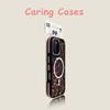 For iPhone 17 Pro Max Case Red Heart Glitter Transparent Acrylic Anti-Slip Shockproof Compatible with iPhone 16 15 14 13