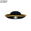 Halloween Pirate Hat Cap Decoration Kids Adult Halloween Masquerade Captain Cosplay Costume Props Pirate Theme Birthday Party