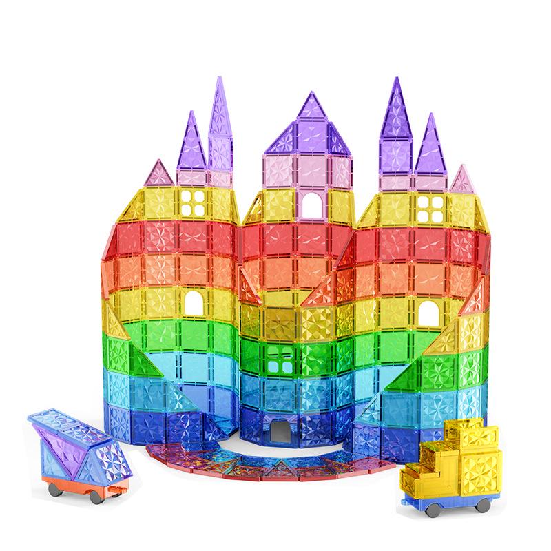 Multicolor Magnetic Window Tiles: Strong, Educational Building Blocks for Children