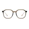 Oart Evie BROWN GREEN Oversized Polygonal Horn-Rimmed Glasses