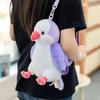 Cute Parrot Plush Backpacks Simulated Bird Plushie Doll Bag Kawaii Children's Shoulder Bag Fashion Knapsack Bag Gifts for Wowen