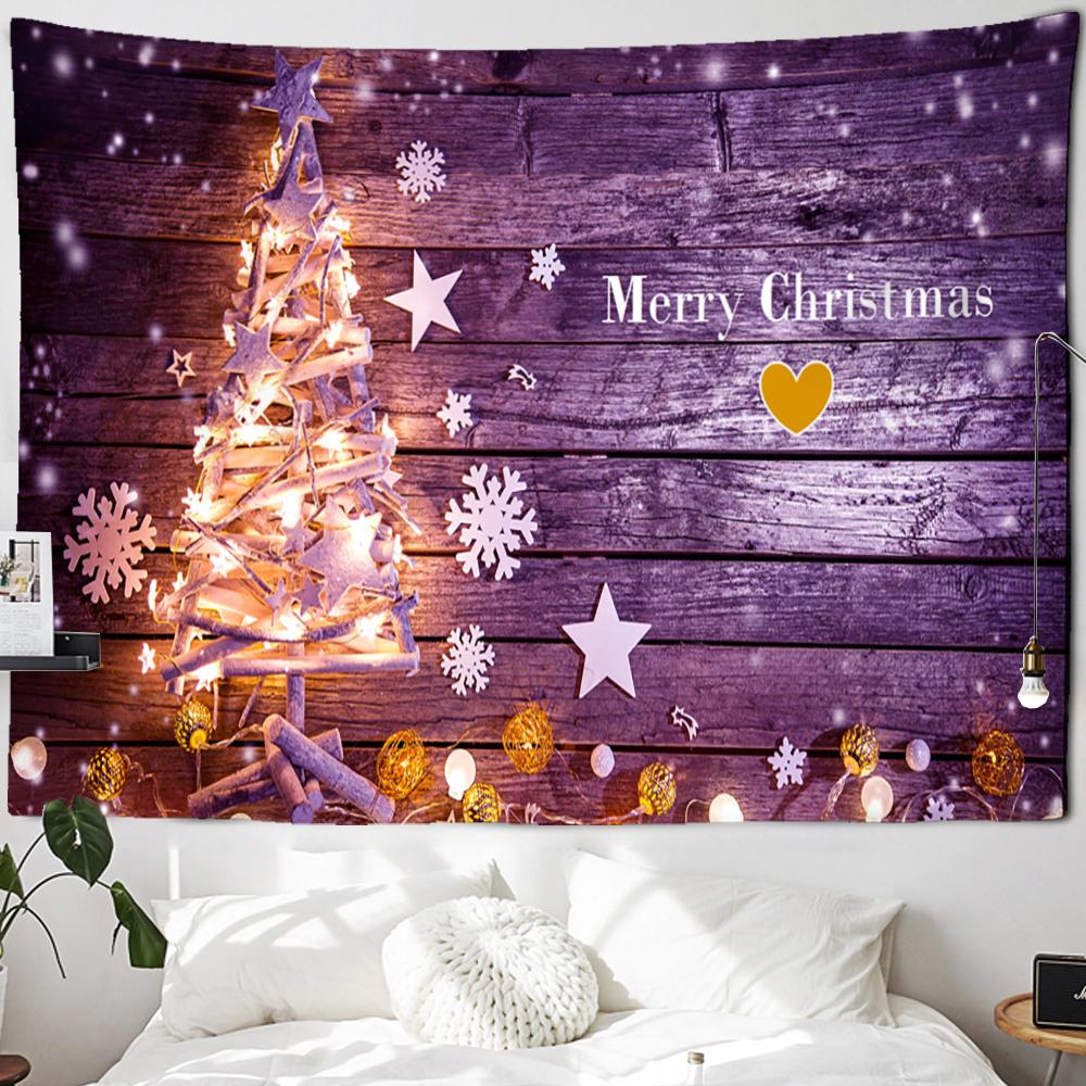 Christmas Tree Tapestry Decorations Wall Hanging New Year Carpet Christmas Home Yoga Mat Bed Cover Beach Mat Gift