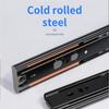 1Pair Soft Close Drawer Track Rail Dresser Drawer Slides Cold Rolled Steel Drawer Slides Cabinet Furniture Hardware