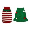 Dog Christmas Sweater Turtleneck Cute Pompoms Indoor Outdoor Use Outfits