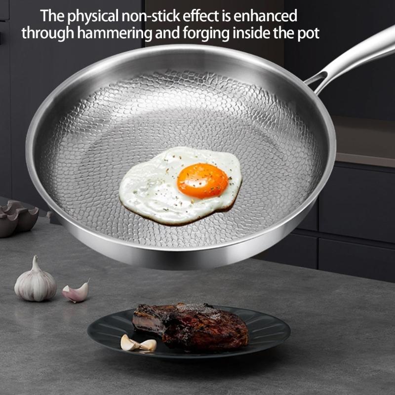 Titaniums Nonstick Frying Cooking Pan Set With Lid And Spatula Scratch Resistant Cookware For Multiple Stovetops