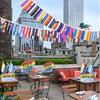 2 Pack Progress Gay Pride Flags Banner Bunting Rainbow LGBTQ Intersex Garland String Decorations 40Feet 30Flags 5x8 Inch