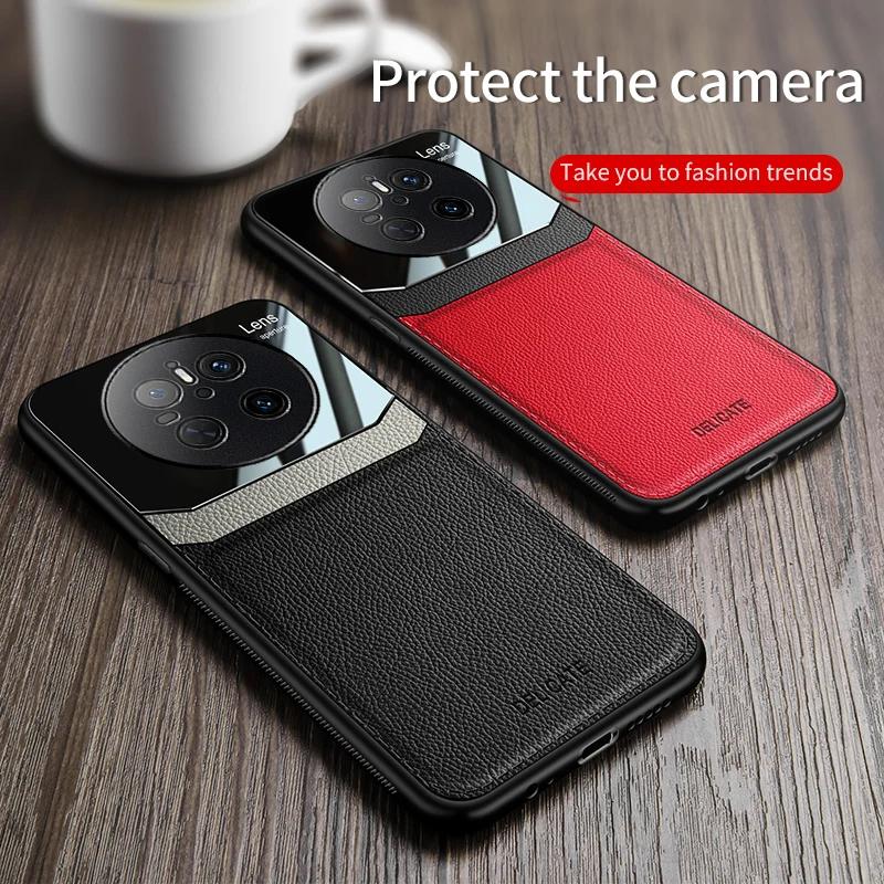 EUCAGR Acrylic PU Leather Case For Huawei Mate 70 60 50 40 30 Pro Camera Protect Phone Cover for Huawei Mate 70Pro Frame Coque