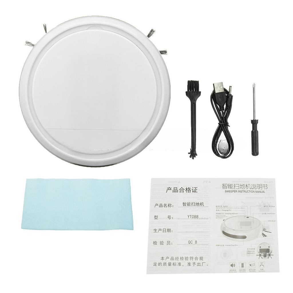 4IN1 Household 1800mAh Multifunctional Smart Vacuum Suction Cleaner USB Charging Sweeping Robot Fully Automatic UV Disinfection