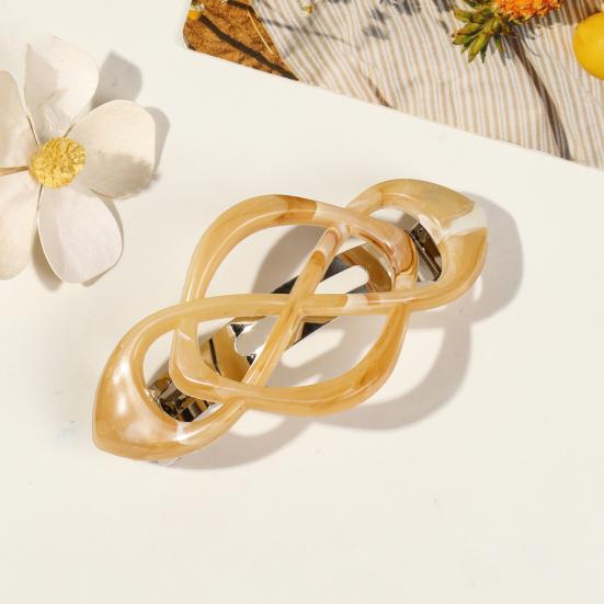 French Style Hair Clip Decorative Vintage Half Ponytail Spring Clip Non-Slip Design Strong Grip Hair Pin Hair Accessories