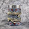 Chinese Dragon Beer Mug - Large Capacity, Stainless Steel Liner, Retro Resin Design