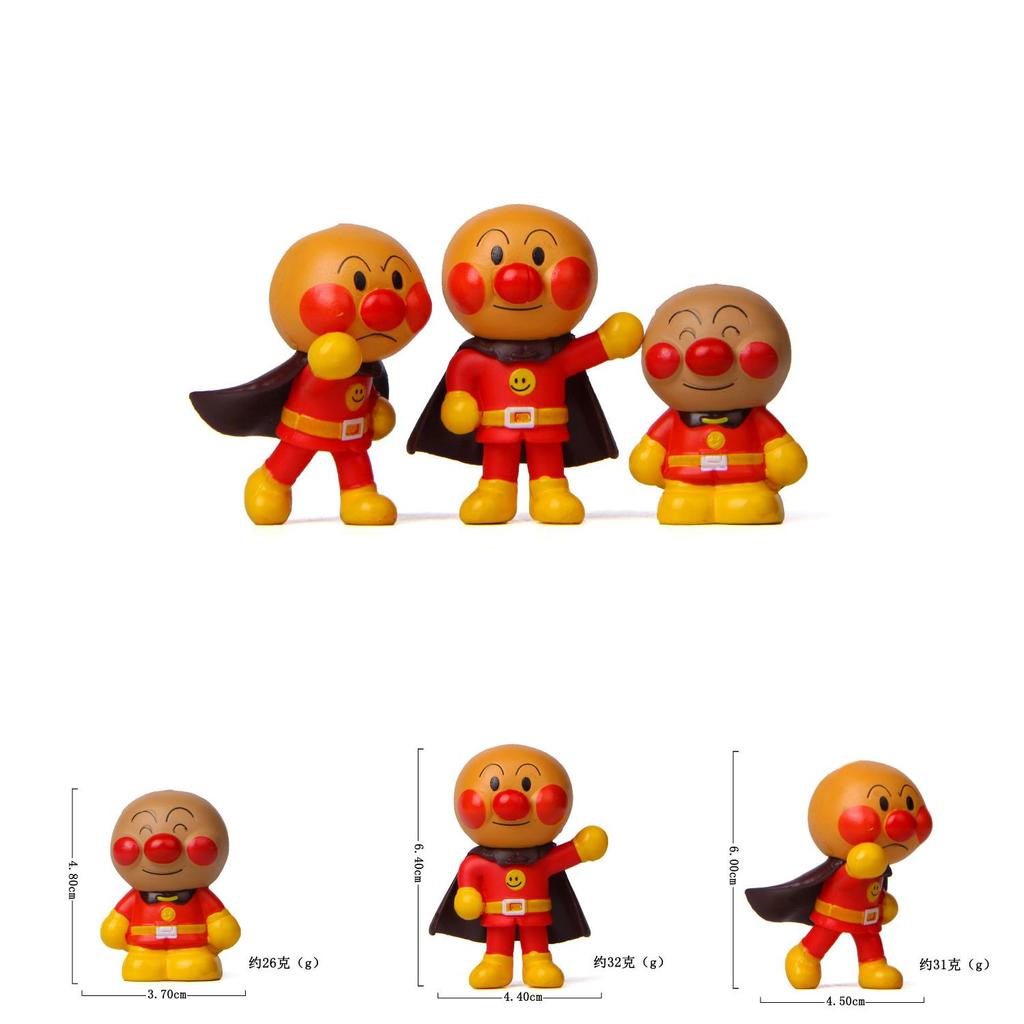 Anpanman Cute Cartoon Standing Posture Waving Mini Model For Kids And Collectors
