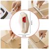 Magnetic Box Opener Cutter Safety Round Head Letter Envelope Opener Portable Unpacking Tool with Automatic Rebound Design