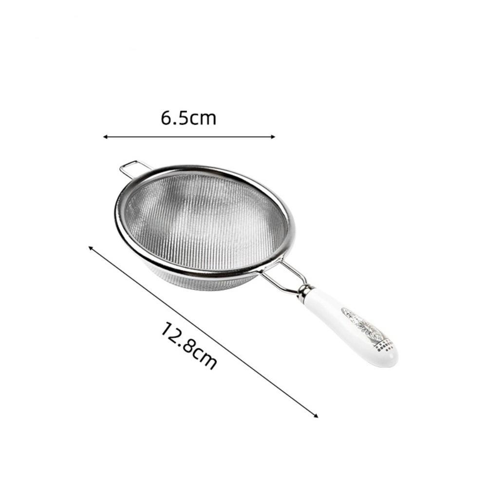 New 304 Stainless Steel Fine Mesh Strainer Long Handle Multi-function Colander Sieve Fine Mesh Oil Strainer Kitchen Baking Tools