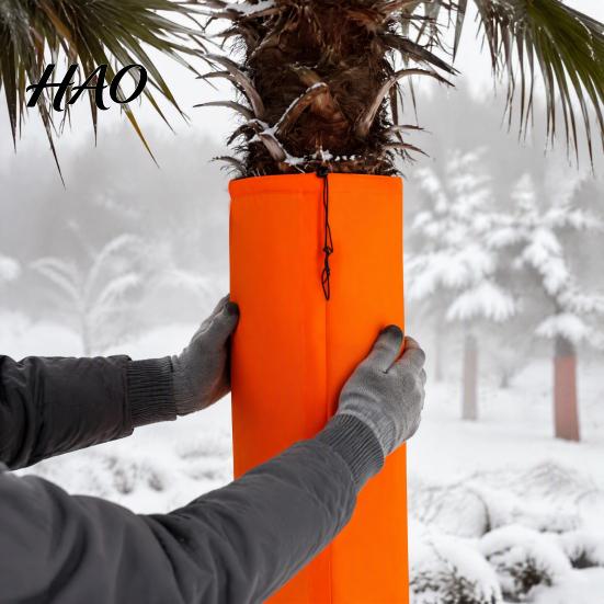 Palm Tree Freeze Protection Protector, Trunk Insulation Wrap with Drawstring, Dia 7.9" 11.8 ", Fruit Frost Blanket Winter Bark for Outdoor Garden