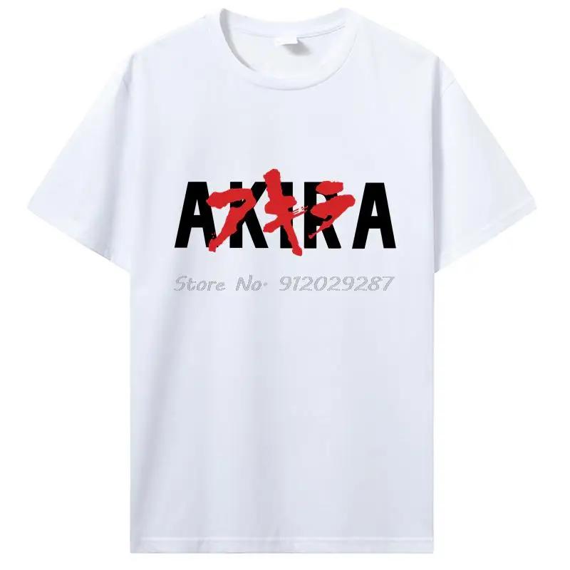 Akira Anime Graphic T-Shirt Japan Vintage Manga T Shirt WoCotton Tee Summer Streetwear Casual Tops Tshirt
