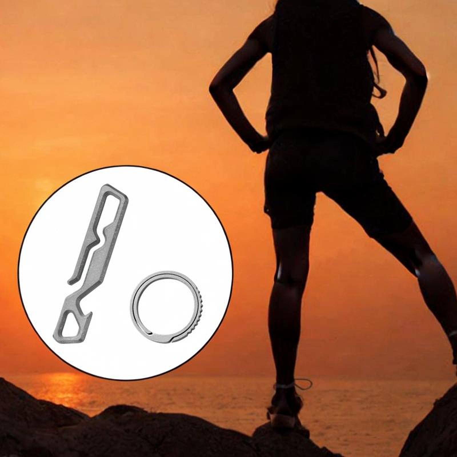 Уличный мультитул Открывалка для бутылок Брелок с быстрым снятием Прочный брелок