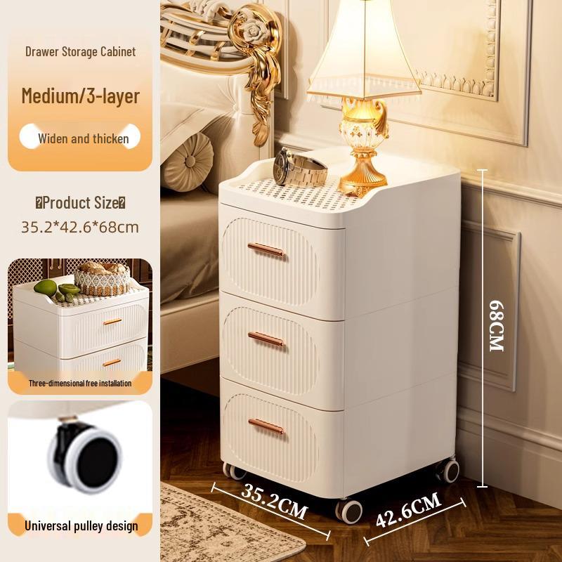 Golden Cat Multi-Layer Plastic Storage Cabinet for Bedroom and Living Room