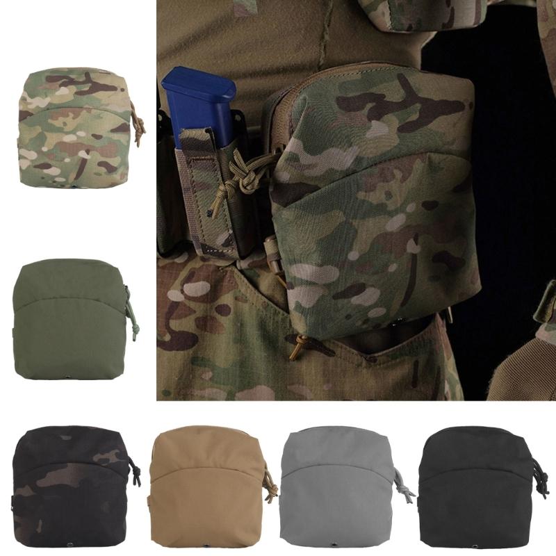 Tactically Belt Bag Nylon Waist Pouch Zippers Sundry Bag Small Size Belt Bag Grocery Pouch for Outdoor Camping Hiking