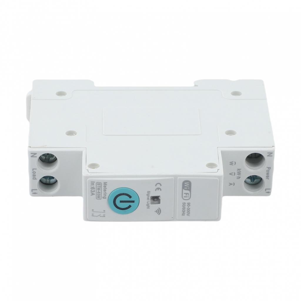With Metering WIFI Smart Switch 1P+N 82*50*18mm Circuit Breaker