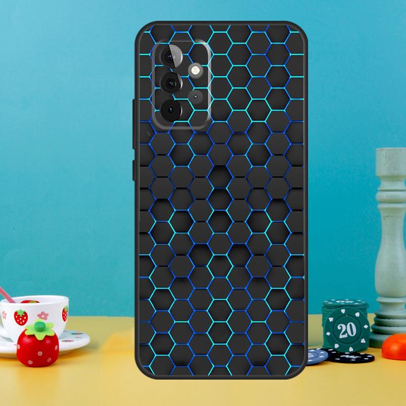 Carbon Fibre Neon Case For Samsung Galaxy A05 A36 A56 A26 A16 A53 A33 A13 A12 A32 A52 A55 A35 A15 A54 A34 A14