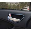 For Kia K3 Forte 2014-2018 Black Steel Car Inner Door Handle Frame Cover Trim 4*