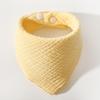 Solid Color Four-Layer Gauze Baby Bib Triangle Scarf with Snap Closure