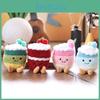 Toy Plush Fruitcake Cartoon Keychain Backpack Pendant Childrens Gift Holiday