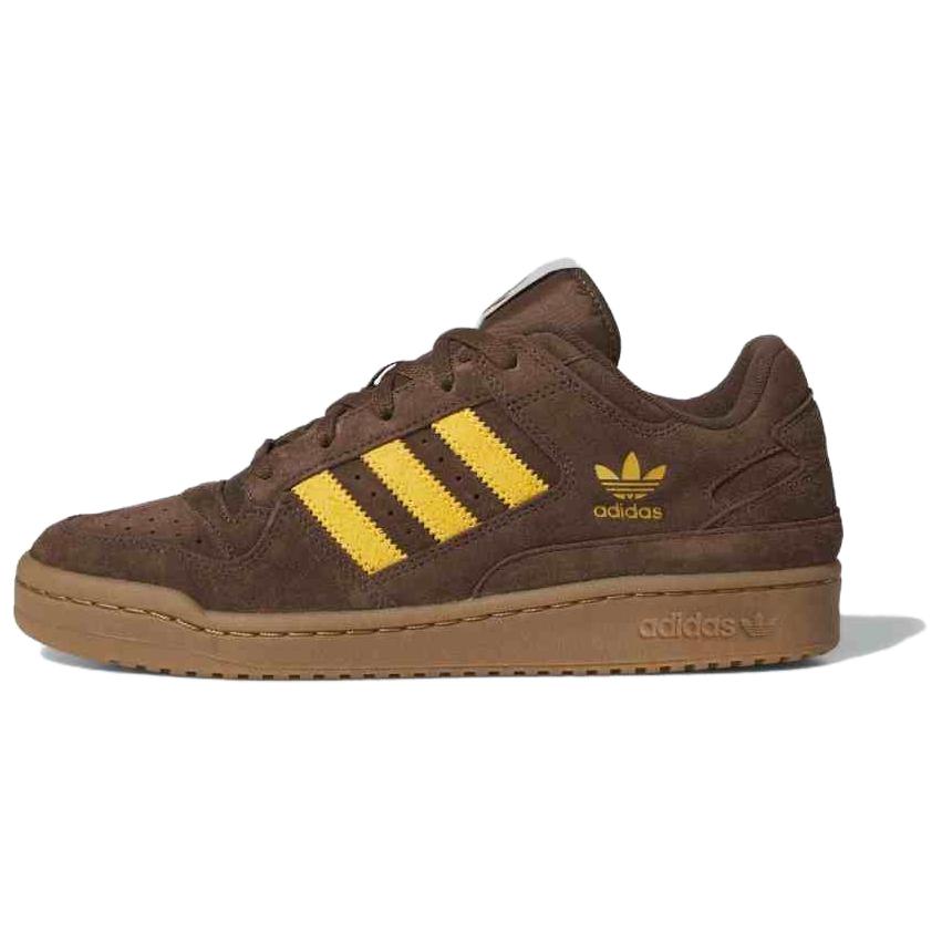 Adidas Forum Low CL Brown Preloved Yellow Unisex Sneakers Gum JI3274