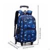 Large Capacity Rolling School Backpack Lightweight Kids Trolley for Students, Travel Black