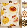 Food Ppudding Throw Soft Flannel Blanket for Bed Bedroom Sofa Picnic Throw Skinfriendly Breathable Gift Cover