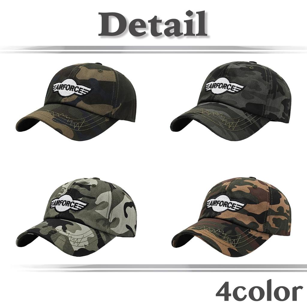 Camouflage Embroidered Outdoor CZA066 [White Fang] Cap, Design, Hat, Fashion, Men's, Women's, (Green)