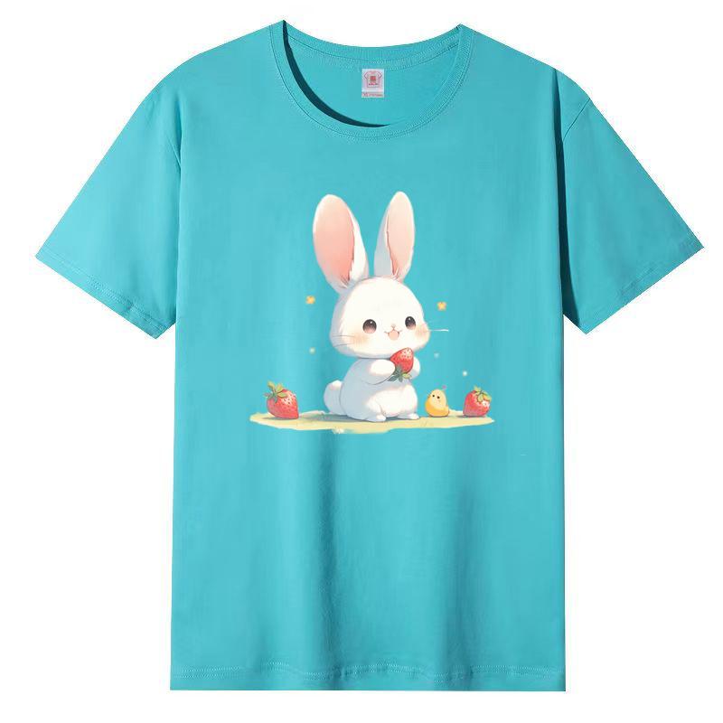 Summer New Korean Pattern Short-sleeved T-shirt Female Student Tops