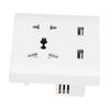 13A Multifunctional Wall Power Outlet Socket with 2 USB Port Home Improvement 110/